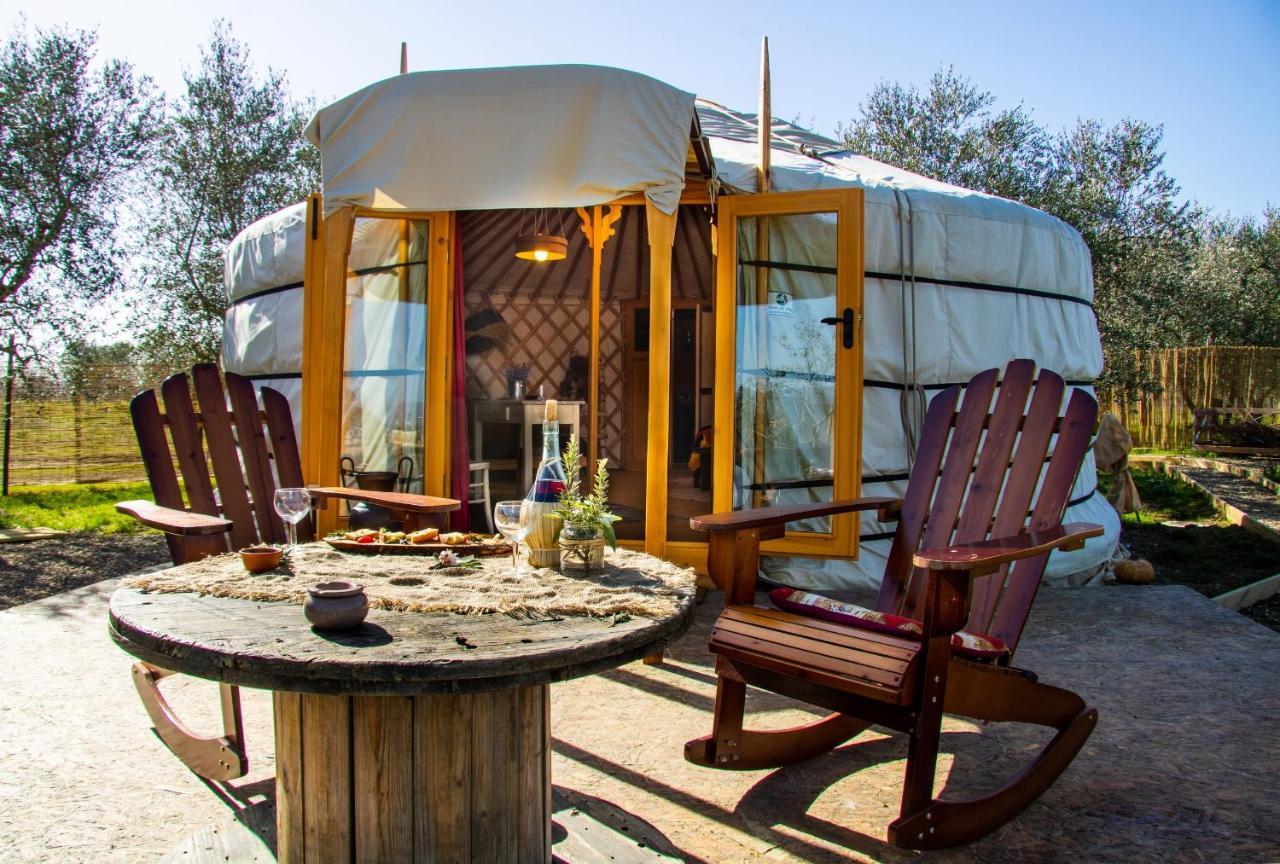 2 CUORI E 1 YURTA Glamping in Tuscany Asciano Bagian luar foto