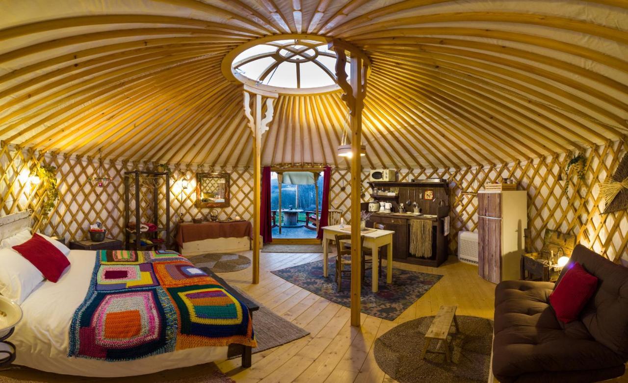 2 CUORI E 1 YURTA Glamping in Tuscany Asciano Bagian luar foto