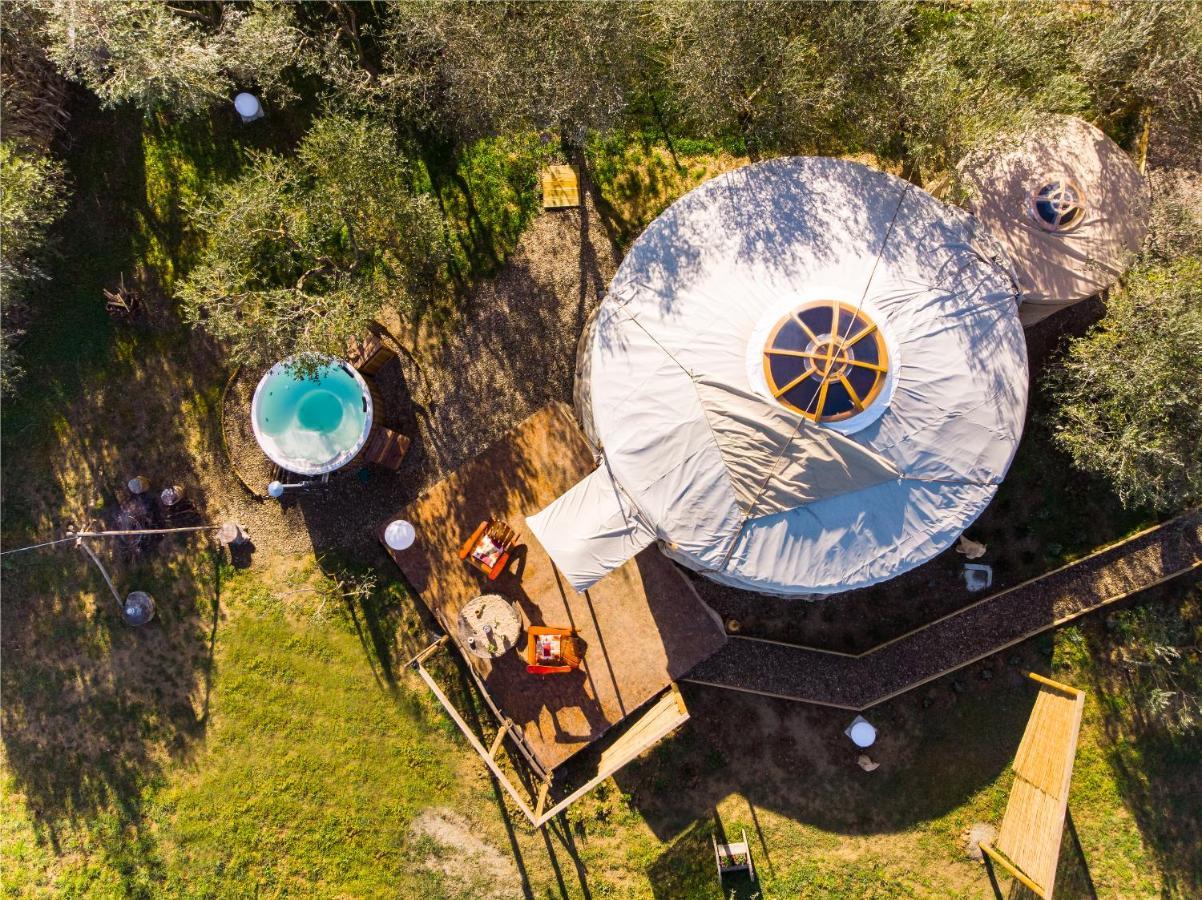 2 CUORI E 1 YURTA Glamping in Tuscany Asciano Bagian luar foto