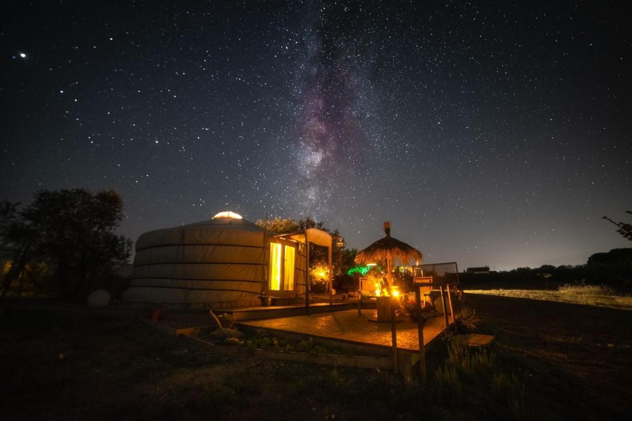 2 CUORI E 1 YURTA Glamping in Tuscany Asciano Bagian luar foto
